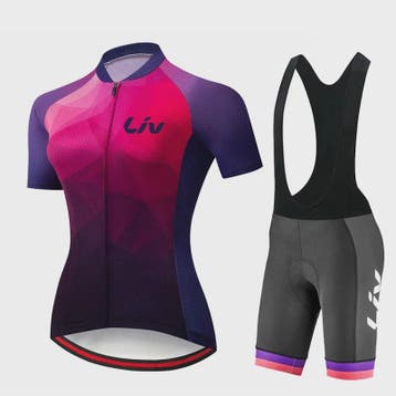 LIV Dames Fietsset Zomer - Korte Mouwen Jersey & Bibshort -, Verzenden, Nieuw