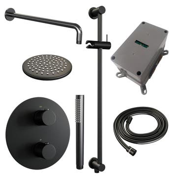 Brauer Black Carving Thermostatische Regendoucheset Inbouw -, Ophalen of Verzenden, Nieuw