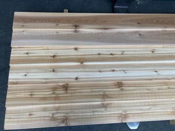 Zweeds rabat-planken-schutting-Red Cedar-12/24x170mm, Ophalen, Minder dan 25 mm, Nieuw, Plank