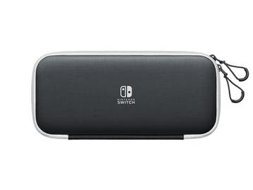 Nintendo Switch OLED Carrying Case - White/Black, Ophalen of Verzenden, Zo goed als nieuw