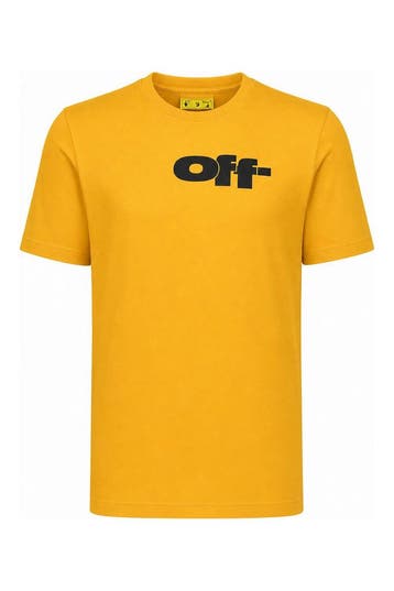 Off-White T-shirt Jongens in maat 104 Geel, Kinderen en Baby's, Verzenden, Zo goed als nieuw, Off-White, Jongen of Meisje