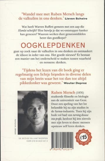Oogklepdenken 9789085425410 Ruben Mersch, Verzenden, Zo goed als nieuw, Ruben Mersch