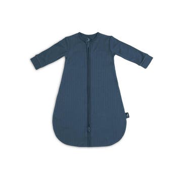 Jollein Baby Newborn Slaapzak 60cm Basic Stripe - Jeans Blue, Verzenden, Nieuw
