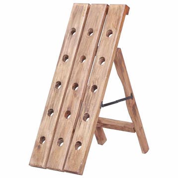 vidaXL Wijnrek voor 15 flessen 26x50x70 cm massief, Verzenden, Nieuw