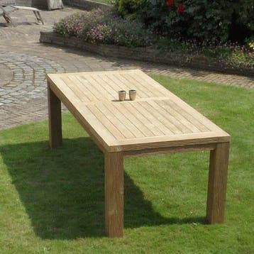 Selena Old dining tuintafel 240x100xH78 cm teak, Tuin en Terras, Tuintafels, Ophalen of Verzenden, Nieuw, Teakhout