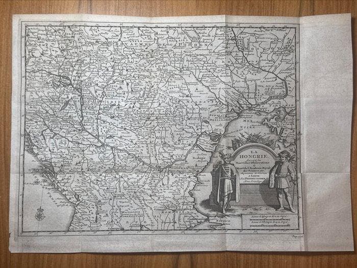 Hongarije - Hongarije - Balkan; Pieter van der Aa, Leiden,, Boeken, Atlassen en Landkaarten