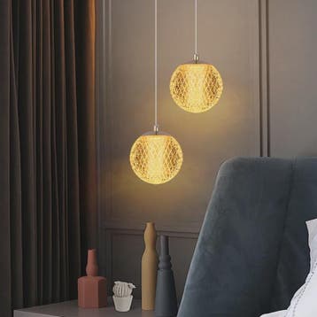 Moderne Sfeerverlichting Hanglamp - Kristallen Bol Design vo, Verzenden, Nieuw