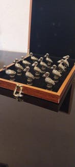 Messensteun (12) - toucans - Metaal, Antiek en Kunst