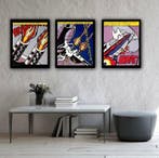 Roy Lichtenstein - “As i opened Fire”. Triptych.