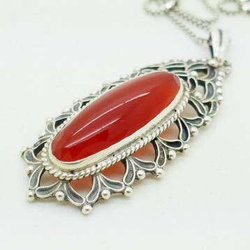 Zonder minimumprijs - Ketting met hanger Zilver - D.