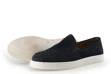 Manfield Instappers in maat 43 Blauw, Manfield, Overige typen, Gedragen, Verzenden