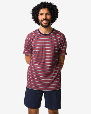 HEMA Herenshortama Jaap jersey retro donkerblauw, Verzenden, Nieuw