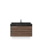 Dante Badmeubelset 100 cm - Tabacco - Wastafel Hardsteen Wit, Ophalen of Verzenden, Nieuw