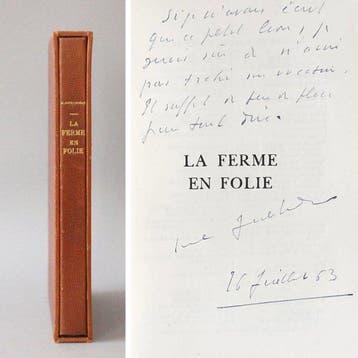 Signé ; Marcel Jouhandeau - La ferme en folie [1/43 de tête