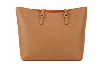 Laurent David Handtas Cognac, Sieraden, Tassen en Uiterlijk, Verzenden, Zo goed als nieuw