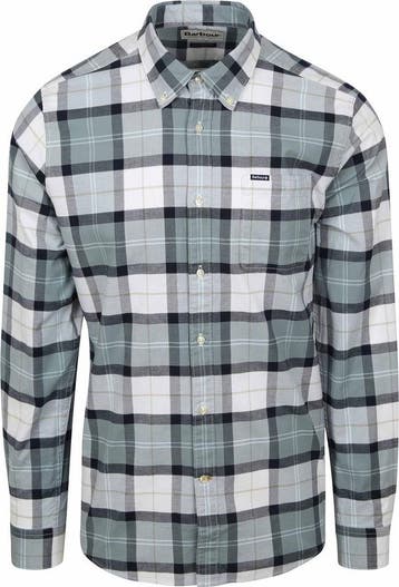 Barbour Shirt Lewis Tailored Northshore Tartan maat M Heren, Verzenden, Nieuw, Grijs, Barbour