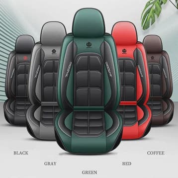 Universele Autostoelhoes - Luxe Lederlook & IJszijde - Volle, Auto-onderdelen, Interieur en Bekleding, Verzenden, Nieuw