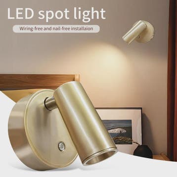 Draadloze LED Wandlamp met Magneet - Oplaadbaar via USB, Dim, Verzenden, Nieuw