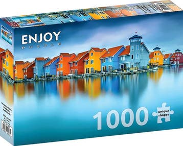 Houses on Water - Groningen Netherlands Puzzel (1000, Verzenden, Nieuw
