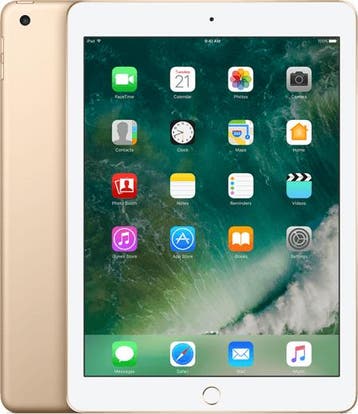 Apple iPad 5 128GB (model 2017) goud wifi (4G) + garanti..., Nieuw
