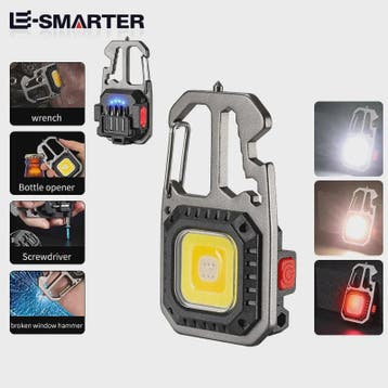 Multifunctionele Sleutelhanger Zaklamp met Gereedschap en No, Verzenden, Nieuw