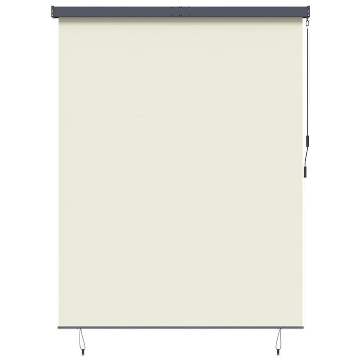 vidaXL Rolgordijn Crèmekleurig 220 x 250 cm Stof en, Huis en Inrichting, Stoffering | Gordijnen en Lamellen, Crème, Nieuw, Verzenden