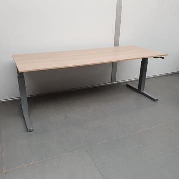 Gispen slingerbureau licht eiken blad - 200x80 cm, Huis en Inrichting, Ophalen of Verzenden, Nieuw