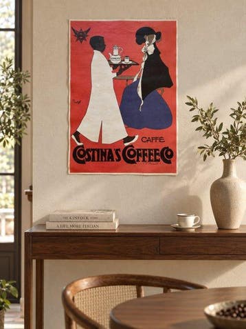 Franz Laskoff - Caffè Costina’s Coffee Co - Jaren 1970, Antiek en Kunst