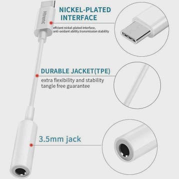USB-C naar 3.5mm Audio Adapter: Hoge Kwaliteit Converter voo, Verzenden, Nieuw