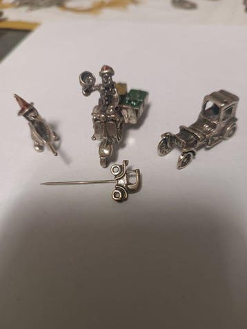 Miniatuur beeldje (4) - .800 zilver