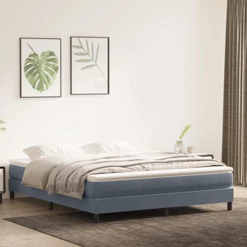 vidaXL Boxspringbed zonder matras 180x220 cm fluweel, Eenpersoons, Verzenden, Nieuw, Stof