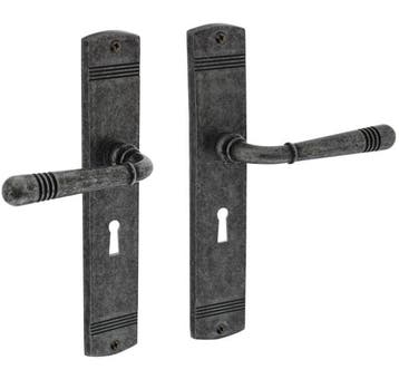 Intersteel deurklink Helena op schild SL56 oud grijs, Verzenden, Nieuw