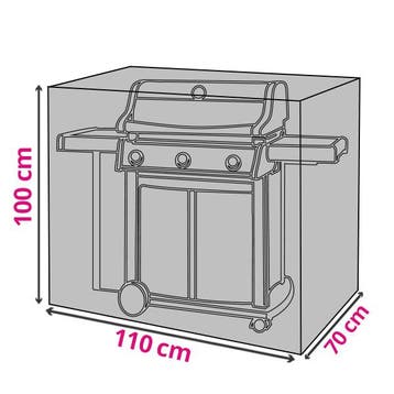 BBQ hoes | Rechthoekig | 110 x 70 x 100 cm (PE, Groen), Verzenden, Nieuw