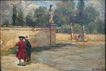 Zaccaria Dal Bò (1872 - 1935) - Scena Veneziana con figure
