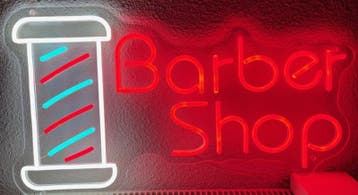 Kapper barber NEON sign bord led lichtbord verlichting lamp, Verzenden, Nieuw