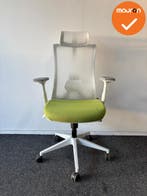 Verona Bureaustoel - Bestaande groene stoffering met wit net, Werkplek, Ophalen of Verzenden, Gebruikt, Stoel