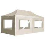 vidaXL Partytent inklapbaar met wanden 6x3 m aluminium crème, Verzenden, Nieuw, Partytent
