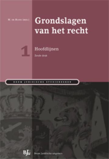 Grondslagen van het recht 1 Hoofdlijnen 9789089746634, Verzenden, Zo goed als nieuw
