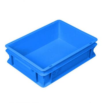 Stapelbak kunststof 400x300x120 mm 10 liter blauw, Ophalen of Verzenden, Nieuw, Kunststof