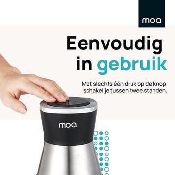 2dekans | MOA Hakmolen XL - Food Chopper - 2 liter glazen, Ophalen of Verzenden, Zo goed als nieuw
