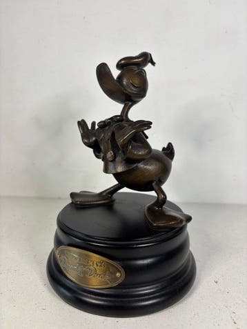 Disney - Beeld, Donald Duck 70 verjaardag - 18 cm - Brons, Nieuw