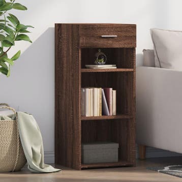 vidaXL Dressoir 40x42,5x93 cm bewerkt hout bruin eikenkleur, Huis en Inrichting, Kasten | Dressoirs, Minder dan 50 cm, Verzenden
