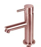 Wastafelkraan 13 x 8 cm geborsteld koper, Ophalen of Verzenden, Nieuw, Koper, Kraan