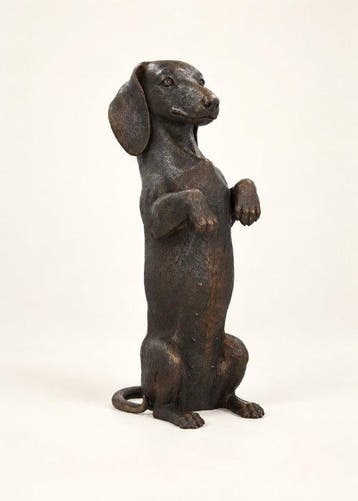 sculptuur, Standing dog - 52 cm - Brons, Antiek en Kunst