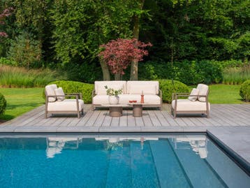 4-Seasons Capresi stoel-bank loungeset - terre | AANVRAAG, Verzenden, Nieuw, Overige materialen, Loungeset