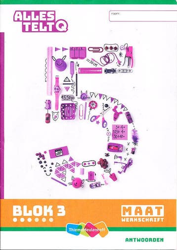 Alles Telt Q Antwoorden Werkschrift Maat blok 3 groep 5, Verzenden, Nieuw