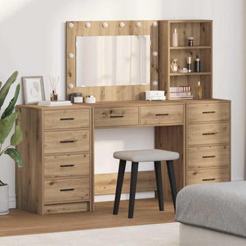 vidaXL Plafondtafel met lade 3 pcs Artisan Eiken Bewerkt, Verzenden, Nieuw