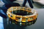 Amber Unieke Baltische Barnsteen Armband - Voor Mannen en