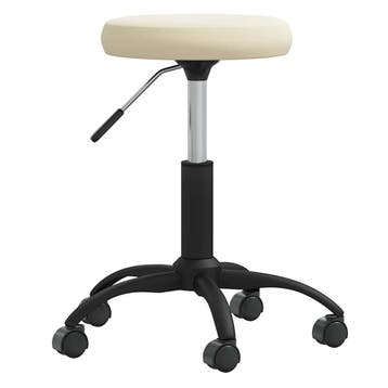 vidaXL Massagekruk fluweel crèmekleurig, Verzenden, Nieuw