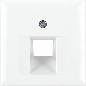 Berker Afdekplaat 1xRJ45 / RJ11 Polarwit 14078989, Doe-het-zelf en Verbouw, Ophalen of Verzenden, Nieuw